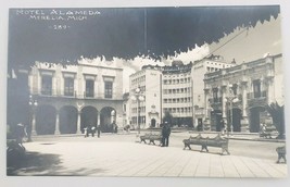 Vintage EKC 1940&#39;s RPPC Hotel Alameda Morelia Michoacan Mexico Postcard #289  - $13.99