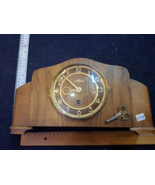 Antique wooden mechanical shelf clock [CLK10355] - $4,629.55 MXN