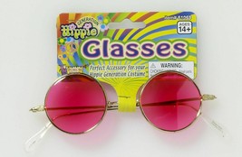 Eyeglasses Pink Hippie Peace John Lennon 60&#39;s Wire Frame Theatrical - £17.28 GBP