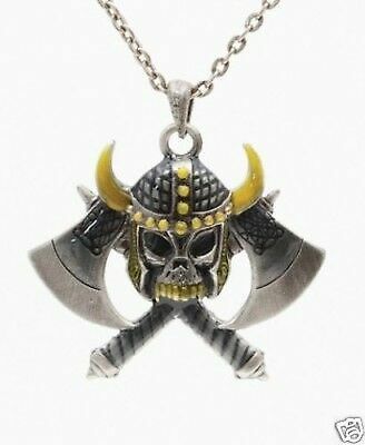 NEW 2009 MYSTICA ACCESSORY COOL HATCHET SKULL PENDANT - $14.49