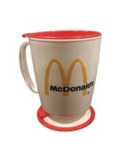 Vintage McDonald&#39;s Coffee Cup Mug Plastic Travel Car Dash Mount 1989 - £11.48 GBP