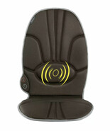 Deluxe Massage Cushion Chair Pad Seat w/ Heat Back Massager Portable Mas... - $29.19
