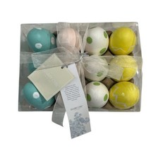 Shabby Chic Easter Eggs Pastel Colors Polka Dot Tray Spring Farmhouse Decor - $19.39