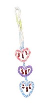 Handmade Fabric Heart Wall Decoration Ornament Valentine’s Day. 14 Inches - $8.00