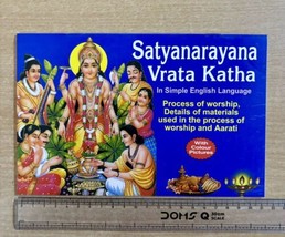 SATYANARAYANA VRAT VRATA KATHA in English Hindu Religious Book Colorful ... - $15.67