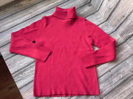 Liz Claiborne Lizsport Red Ribbed Turtleneck Sweater Size Small NEW - £11.85 GBP