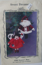 Pattern &quot;Sweet Dreams&quot; Angel and Santa ornaments (Used) - £4.46 GBP