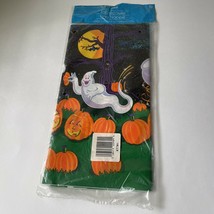 Halloween Amscan Tablecloth Paper Tablecover Jack O Lantern Vintage 54&quot; ... - £15.96 GBP
