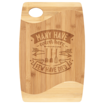 Many Have Eaten Here, Few Have Died, Bamboo Cutting Board, 3 Sizes - £16.77 GBP+