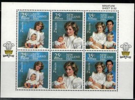 New Zealand B123a MNH Princess Diana and family miniature sheet ZAYIX 0124SB02M - £2.82 GBP