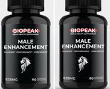 Biopeak Male Enhancement supplement 2 Bottles 180 Caps New last longer B... - £93.17 GBP