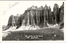 Chapel of The Wilds RPPC Badlands Rapid City South Dakota Rise Photo Postcard Y7 - £3.14 GBP