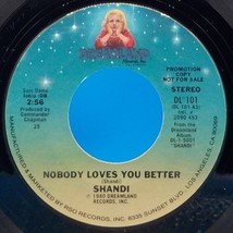 Shandi 45 &quot;Nobody Loves You Better&quot; Stereo / Mono B13 - $43.73 MXN