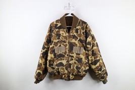 Vintage 90s Columbia Mens Large Reversible Camouflage Puffer Bomber Jack... - £91.54 GBP