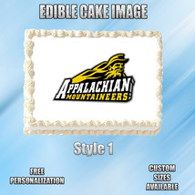 Appalachian State Edible Image Topper Cupcake Frosting 1/4 Sheet 8.5 x 11&quot; - £9.28 GBP