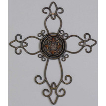 Inspirational Ornate Metal Wire Cross - £14.80 GBP