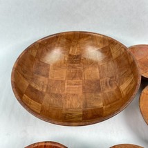 Vintage Pressed Wood Bamboo Woven Bowl Mixed Lot of 10 Bowls - £39.92 GBP