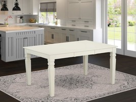 East West Furniture Weston Modern Kitchen Rectangle Dining Table, Linen White - £463.50 GBP