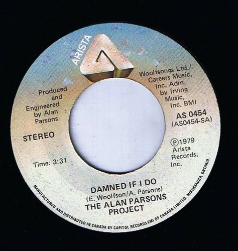 Allan Parsons Project Damned If I Do 45 rpm If I Could Change Your Mind - $4.94
