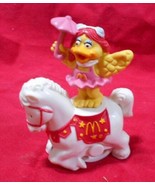 2 Lot: Mcdonalds Happy Meal Toys - Birdie Circus Parade &amp; Blue Fry Guy E... - £11.77 GBP