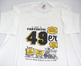 Newton KS High School Class of 1949 Fantastic 49er Jerzees Mens T-Shirt Size L - £11.09 GBP