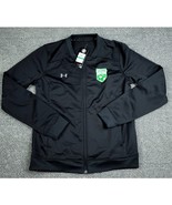 UA Under Armour Women&#39;s Large Challenger II Jacket Black Full Zip Fitted - $471.20 MXN
