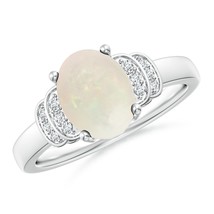 Authenticity Guarantee

ANGARA Opal Solitaire &amp; Diamond Collar Ring in Sterli... - £375.44 GBP+