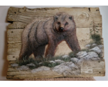 George Turner GRIZZLY BEAR 1993 RELIEF WALL SCUPTURE Hand Painted COA LI... - $175.00