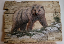 George Turner Grizzly Bear 1993 Relief Wall Scupture Hand Painted Coa Limited Ed - £138.40 GBP