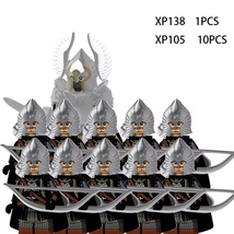 XP105 Medieval Elf Rohan soldiers Guard Army lotr Figures Mini Bricks Do... - £17.62 GBP