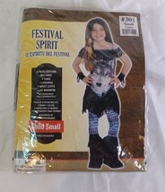 6 Piece Girls Wolf Spirit Festival Costume-Small 4-6 for Child - $14.84