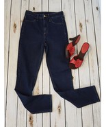 WOMEN JUNIOR H &amp; M STRETCH SKINNY HIGH WAIST ANKLE BLUE DENIM JEANS SIZE 25 - $315.34 MXN