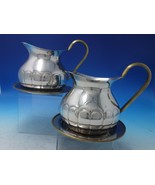 Argentinian Stainless Pair of Water Pitchers with Brass Handle c. 1960 (... - $228.71 CAD