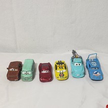 Disney Pixar Cars Diecast Metal 1:55 lot king lightening fred dusty mater - £27.55 GBP