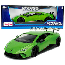 Maisto Special Edition 1:18 Scale Die Cast Green Lamborghini Huracan Performante - $54.99