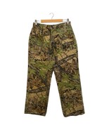 VTG Deerskin Pants Mens 34 Brown Green Realtree Camouflage Hunting Outdo... - $40.43 CAD