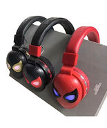 Spiderman Wireless Bluetooth Headphones Over-Ear LED Eyes Kids Gift Head... - $24.90