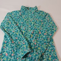 Columbia WG6778 Youth/Girls Size XL Green Floral Fleece Full Zip Jacket image 12
