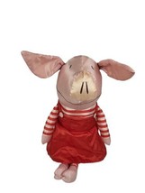 Commonwealth Olivia Pig Plush Red Dress Nylon Stuffed Animal Chorion 201... - $15.96