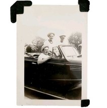 Dapper Men Real Photo Antique Classic Car 1950s Unknown Age Location E83H - £15.01 GBP