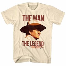 John Wayne The Man The Legend Signature Autograph Men&#39;s T Shirt American Hero - £20.08 GBP+