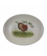 Vintage Mid Century Triomphe Hand Painted Turkey Platter Ceramic USA 14&quot;... - £33.14 GBP