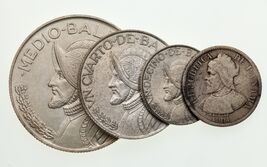 1904-1962 Panama Silver Coin Lot of 4 KM# 2, 10.2, 11.2, 12.2 - $104.55