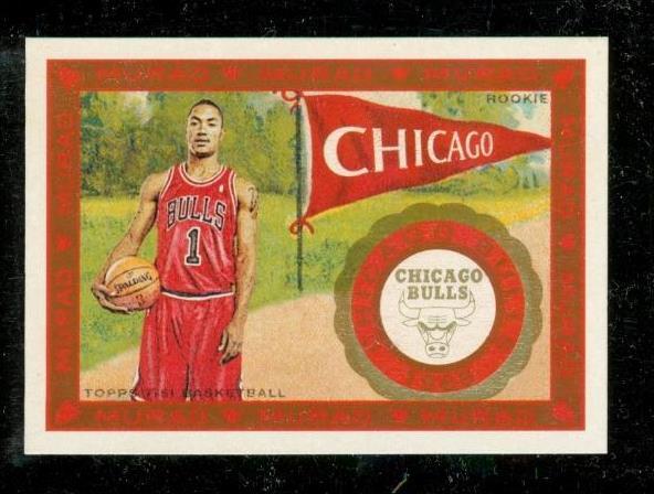 2008-09 Topps T-51 Murad Mini #171 Derrick Rose RC Standing Variation Ro... - $9.89