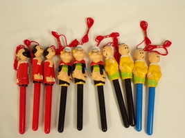 Set of 10 Popeye Sailor / Olive Oyl / Swee&#39;Pea Pens w/ Original box 1992... - £62.75 GBP