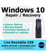 Windows 10 Home Pro USB Recover Reinstall Repair Laptop Desktop 32bit 64bit - $12.99