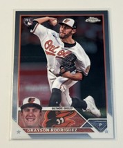 2023 Topps Chrome Update Grayson Rodriguez RC Auto MLB Baltimore Orioles Rookie* - £5.82 GBP