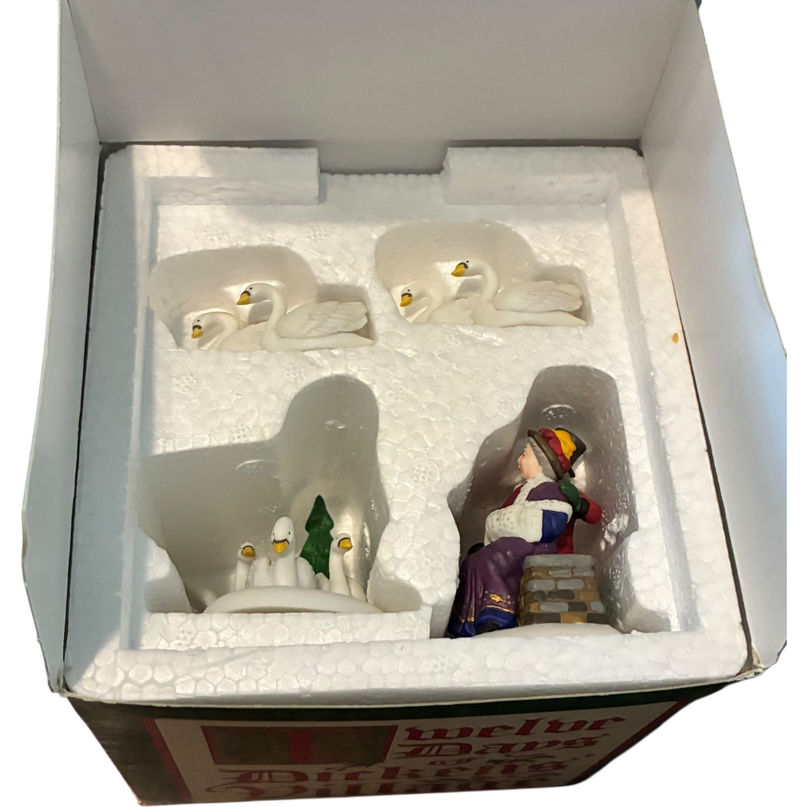 Dept. 56 Twelve Days Of Dickens Village 1996 Seven Swans A Swimming Item image 5