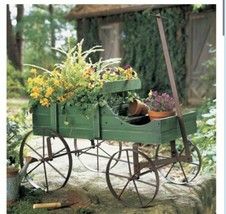 Green wagon garden planter (col) - £99.21 GBP