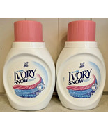 (2) Ivory Snow 2x Ultra Liquid Detergent Gentle Care 25 Fl Oz Each Pink ... - £54.68 GBP